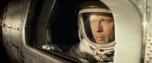 Astronaut Roy McBride (Brad Pitt) contemplates the void in James Gray's Ad Astra (2019)