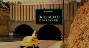 Drone pilot Rudy Ramirez (Jacob Vargas) heads for Mexico to find his victim and make amends in Alex Rivera's Sleep Dealer (2015)