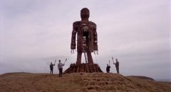 A chilling image of religious belief in Robin Hardy's The Wicker Man (1973)