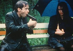 A chance encounter in a rainy park in Jörg Buttgereit’s Der Todesking (1990)