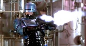 Peter Weller lays down the law in Paul Verhoeven's RoboCop (1987)