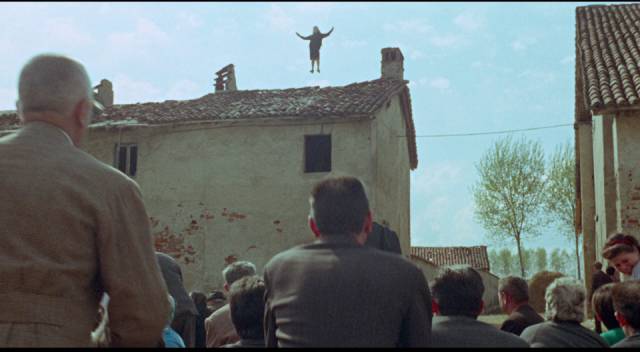 Emilia (Laura Betti) achieves transcendence by becoming a village saint in Pier Paolo Pasolini's Teorema (1968)