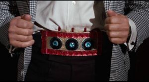 The time belt, impressive tech for 1966 in Franklin Adreon's Dimension 5 (1966)