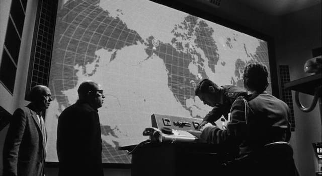 .The big situation screen in the War Room in Sidney Lumet's Fail-Safe (1964)