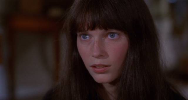 Mia Farrow as Cenci, a schizophrenic waif, in Joseph Losey's Secret Ceremony (1968)