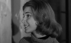 Nice girl Ellie (Barbara Lord) is involved with the wrong crowd in Julian Roffman's The Bloody Brood (1959)