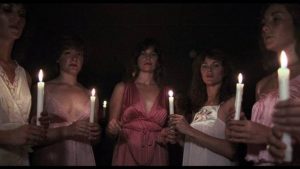 Sorority mean girls plan to torment fresh pledges in Larry Stewart's The Initiation (1984)