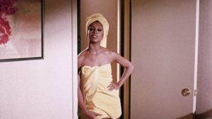 Lola Falana as a gangster's girl in Matt Cimber's Lady Cocoa (1975)