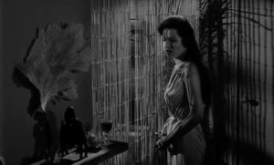 Mora (Linda Lawson) is haunted by a belief that her love is deadly in Curtis Harrington's Night Tide (1961)