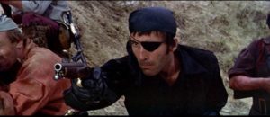 Christopher Lee as menacing pirate captain LaRoche in John Gilling's The Pirates of Blood River (1962)