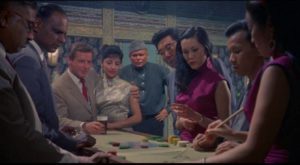 A den of iniquity in Communist China in Michael Carreras' Visa to Canton (1960)