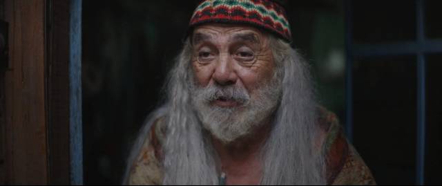 Tommy Chong as the hermit Ezra who also senses the changes being wrought by the Color in Richard Stanley's Color Out Of Space (2019)