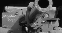 One of the few eye-poking moments in Owen Crump's 3D Korean war movie Cease Fire (1953)