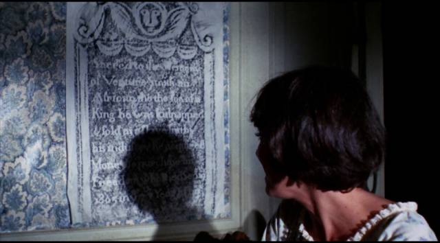 Jessica (Zohra Lampert) is drawn to graveyard artifacts in John Hancock's Let's Scare Jessica to Death (1971)