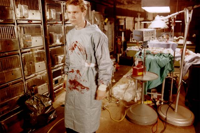 Geoffrey (Stephen Ramsey) has good reason to keep his work secret in Larry Fessenden's No Telling (1991)