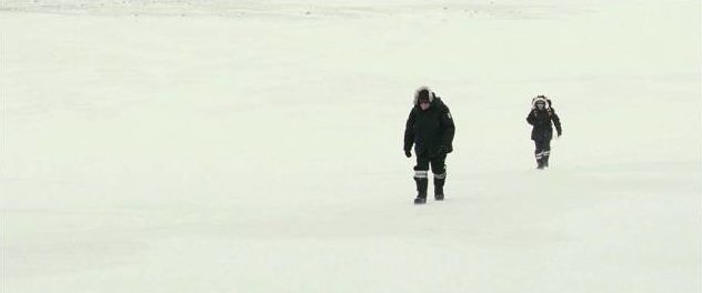 Isolation is bad enough; but there are other dangers in the Arctic wasteland in Larry Fessenden's The Last Winter (2006)