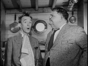 Nothing goes right on board Stan's inherited yacht in Leo Joannon's Atoll K (1960)
