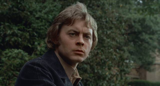 Working class Michael Rogers (Hywel Bennett) fantasizes about a life of privilege in Sidney Gilliat's Endless Night (1972)