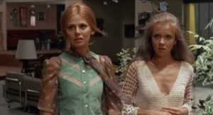 Ellie (Hayley Mills) is caught between Greta (Britt Ekland) and Michael (Hywel Bennett) in Sidney Gilliat's Endless Night (1972)