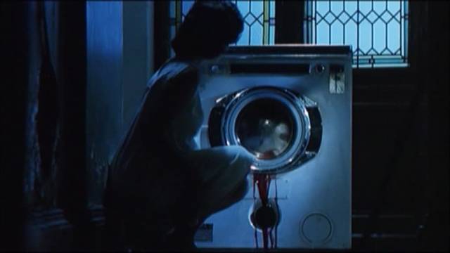 Ludmilla (Barbara Ricci) discovers an unconventional use for an everyday appliance in Ruggero Deodato's The Washing Machine (1993)