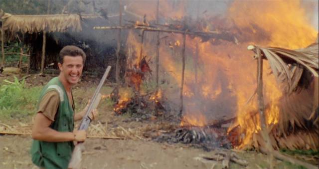 ... but if need be, he'll create his own atrocities for the camera in Ruggero Deodato's Cannibal Holocaust (1980)