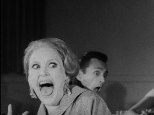 People at a local dance can't believe what they're seeing in Art Nelson's The Creeping Terror (1964)