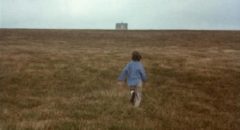 Anna (Charlotte Burke) finds herself in a landscape she drew in Bernard Rose's Paperhouse (1988)