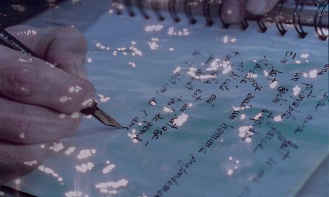 Back in France, Galoup tries to understand what he did in Djibouti to lose everything by writing down his recollections in a journal in Claire Denis' Beau Travail (1999)