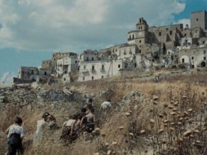 A southern Italian village virtually unchanged since the Middle Ages in Francesco Rosi's Christ Stopped at Eboli (1979)