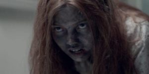 Lauryn Canny as a feral child raised by a cannibal in Pollyanna McIntosh's Darlin' (2019)