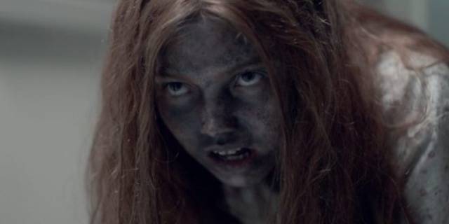 Lauryn Canny as a feral child raised by a cannibal in Pollyanna McIntosh's Darlin' (2019)