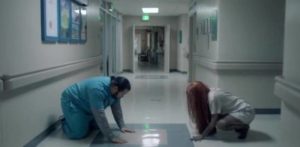 Tony (Cooper Andrews), a gay nurse, quickly establishes a rapport with the feral girl (Lauryn Canny) in Pollyanna McIntosh's Darlin' (2019)