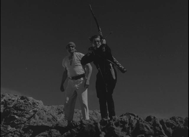 Erich Krieger (Edgar Barrier) takes aim at his prey in Robert Wise's A Game of Death (1945)