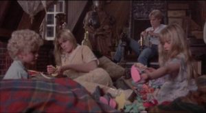 The kids retreat to the attic and form their own family in Jeffrey Bloom's Flowers in the Attic (1987)