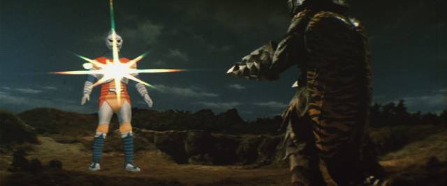 Robot Jet Jaguar joins the fight in Jun Fukuda's Godzilla vs Megalon (1973)