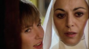 A touch of nunsploitation: Bimba (Katell Laennec) and Suor Sofia (Mariangela Giordano) in Andrea Bianchi's Malabimba (1979)