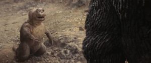 Big G's offspring Minilla lightens the mood in Jun Fukuda's Son of Godzilla (1967)