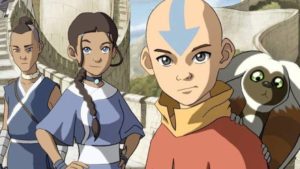 Aang with Katara and Sokka in Avatar: The Last Airbender (2005-08)