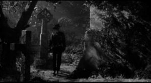 Drake Robey (Michael Pate) is a creature of the night in Edward Dein's Curse of the Undead (1959)