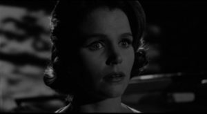 Bank teller Kelly Sherwood (Lee Remick) is terrorized by a thief in Blake Edwards' Experiment in Terror (1962)