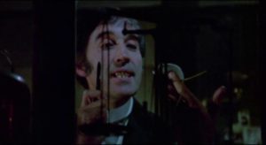 ... with good reason as Dr.Marlowe (Christopher Lee) is conducting dangerous drug experiments in Stephen Weeks' I, Monster (1971)