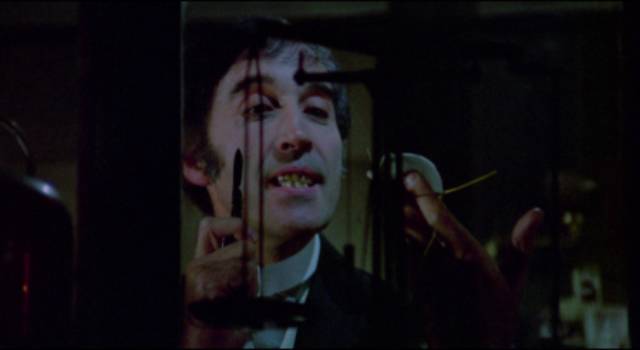 ... with good reason as Dr.Marlowe (Christopher Lee) is conducting dangerous drug experiments in Stephen Weeks' I, Monster (1971)