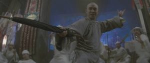 The umbrella is a favourite impromptu weapon in martial arts movies like Tsui Hark's Once Upon a Time in China 2 (1991)