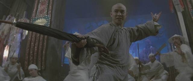 The umbrella is a favourite impromptu weapon in martial arts movies like Tsui Hark's Once Upon a Time in China 2 (1991)