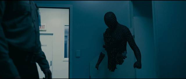 The hi-tech invisibility suit breaks down in Leigh Whannell's The Invisible Man (2020)