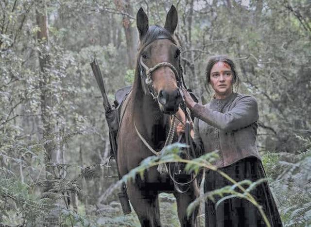 Clare (Aisling Franciosi) embarks on a mission of vengeance in Jennifer Kent's The Nightingale (2018)