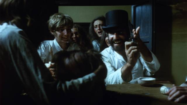 The inmates take over the asylum in Stephen Weeks' Ghost Story (1974)