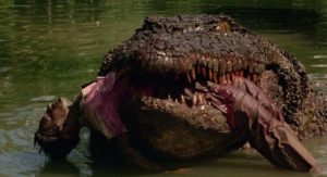 Yep, that's a very big reptile in Fabrizio De Angelis' Killer Crocodile (1989)