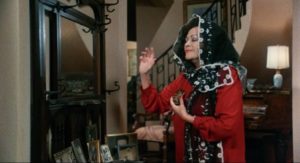 Aunt Hester (Yvonne De Carlo) uses witchcraft to eliminate her relatives in Peter Whittman's Play Dead (1983)