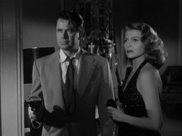 Steve Emery (Glenn Ford) has conflicted feelings about sister-in-law Chris (Rita Hayworth) in Vincent Sherman's Affair in Trinidad (1952)